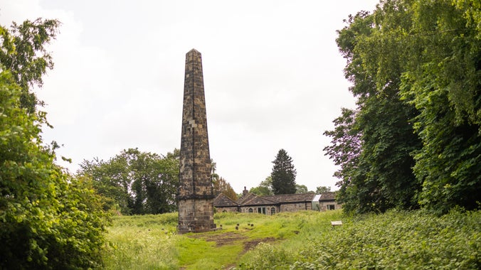 A stone obelisk - Queen Anne's Monument